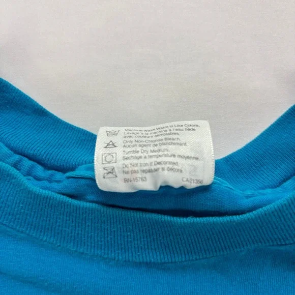 Connecticut Vintage 90s Single Stitch Graphic T-Shirt XL Blue Hanes Beefy-T - Picture 5 of 8